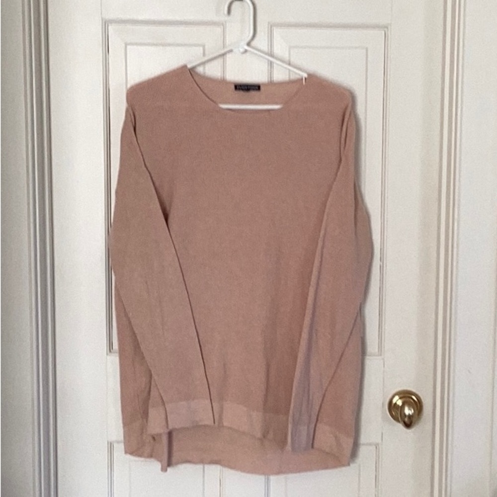 Eileen Fisher ORGANIC COTTON SILK BOX-TOP